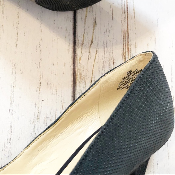 Navy blue Nine West navy blue pointed toe heels 5M - Picture 7 of 10